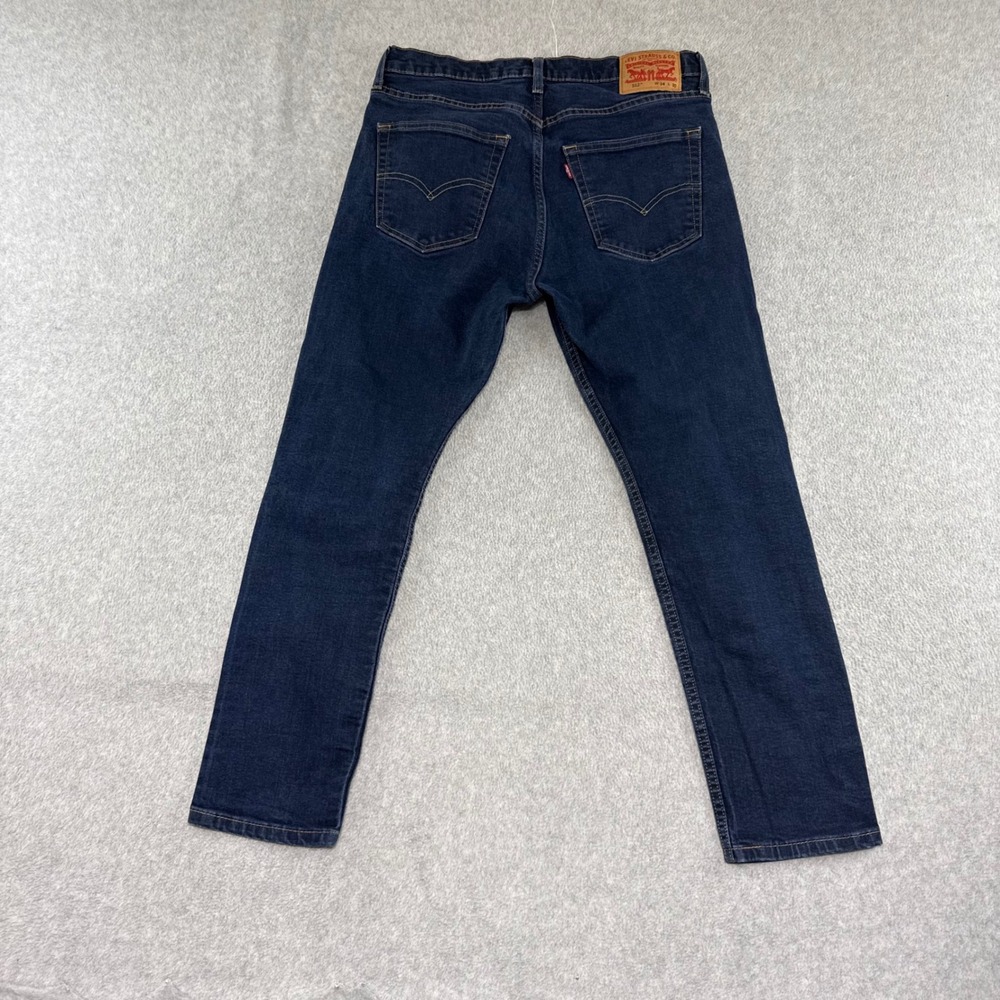 Levis 512 Regular Straight Jeans Mens 32x30 Dark Wash Indigo Stretch Denim